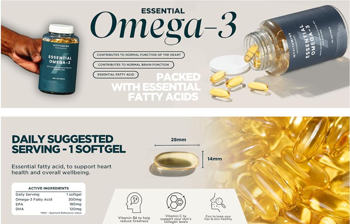 امگا 3 مای ویتامینز 250 عددی MyVitamins omega 3