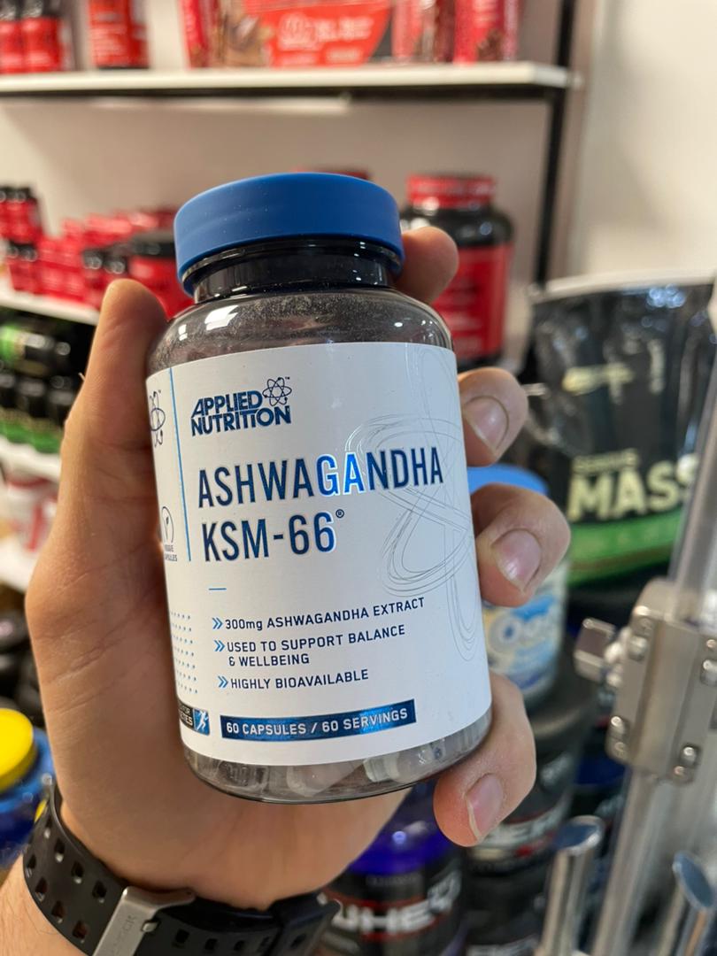 کپسول آشواگاندا اپلاید نوتریشن Applied Nutrition Ashwagandha KSM-66 2 کپسول آشواگاندا اپلاید نوتریشن Applied Nutrition Ashwagandha KSM-66