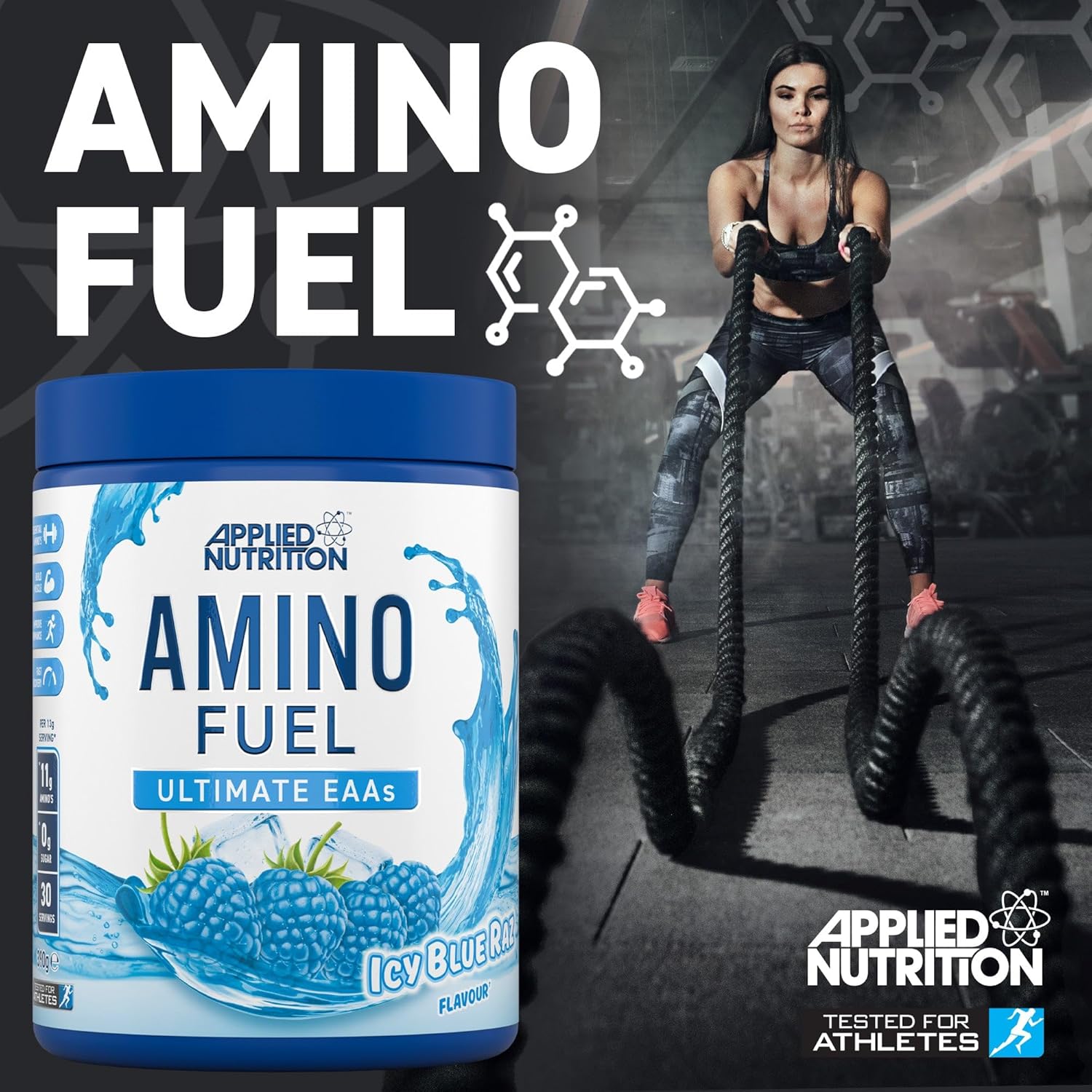 پودر آمینو فیول اپلاید 390 گرم APPLIED NUTRITION AMINO FUEL
