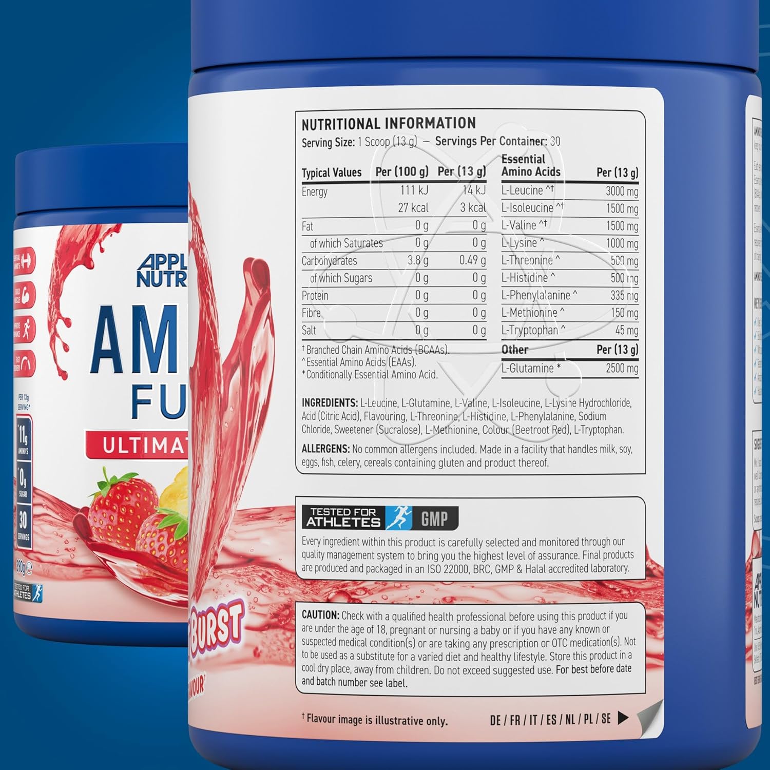 پودر آمینو فیول اپلاید 390 گرم APPLIED NUTRITION AMINO FUEL