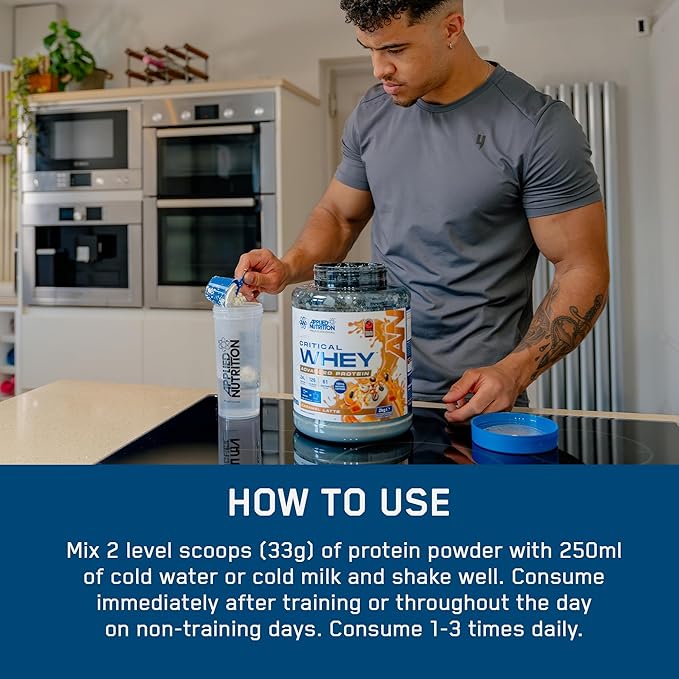 پودر پروتئین کریتیکال وی اپلاید Applied Nutrition Critical Whey Protein 31 پودر پروتئین وی کریتیکال اپلاید Applied Nutrition Critical Whey Protein