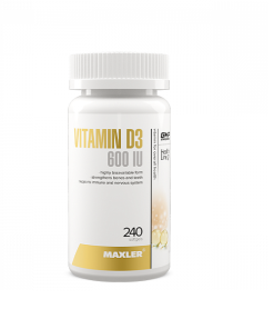 ویتامین D3 مکسلر Maxler Vitamin D3 600IU