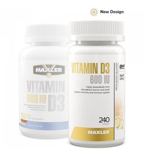 ویتامین D3 مکسلر Maxler Vitamin D3 600IU