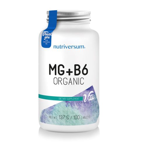 منیزیم و ویتامین B6 ارگانیک نوتریورسام Nutriversum Mg+ B6 Organic