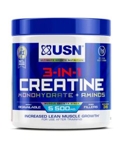 کراتین مونوهیدرات و آمینو یو اس ان USN 3-in-1 Creatine Monohydrate & Aminos