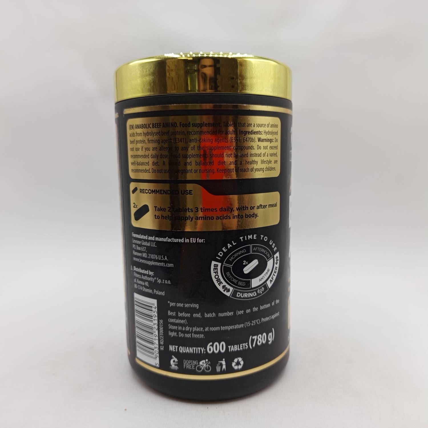 آنابولیک بیف آمینو کوین لورون 600 عددی Kevin Levrone ANABOLIC BEEF AMINO 4 آنابولیک بیف آمینو کوین لورون 600 عددی Kevin Levrone ANABOLIC BEEF AMINO
