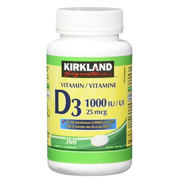 ویتامین دی کرکلند Kirkland Vitamin D3 1000IU (360 و 720 عددی) 1 ویتامین دی کرکلند Kirkland Vitamin D3