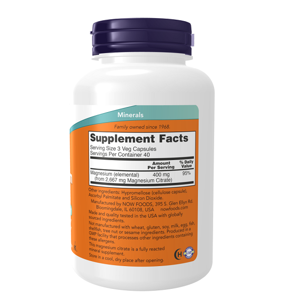 منیزیم سیترات ناو NOW Magnesium Citrate 2 منیزیم سیترات ناو NOW Magnesium Citrate
