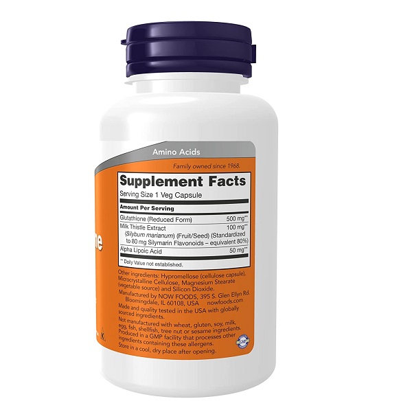 500 60 NOW Glutathione - 500 60 NOW Glutathione -