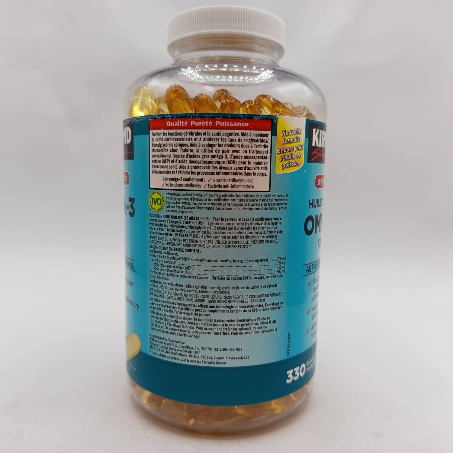 امگا 3 کرکلند 1300 میلی گرم 330 عدد Kirkland Omega-3 3 امگا 3 کرکلند 1300 میلی گرم 330 عدد Kirkland Omega-3