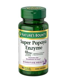 سوپر آنزیم پاپایا نیچرز بونتی Nature’s Bounty Super Papaya Enzyme