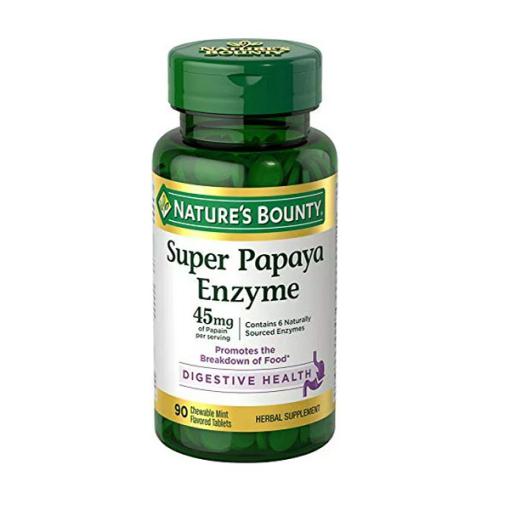 سوپر آنزیم پاپایا نیچرز بونتی Nature’s Bounty Super Papaya Enzyme