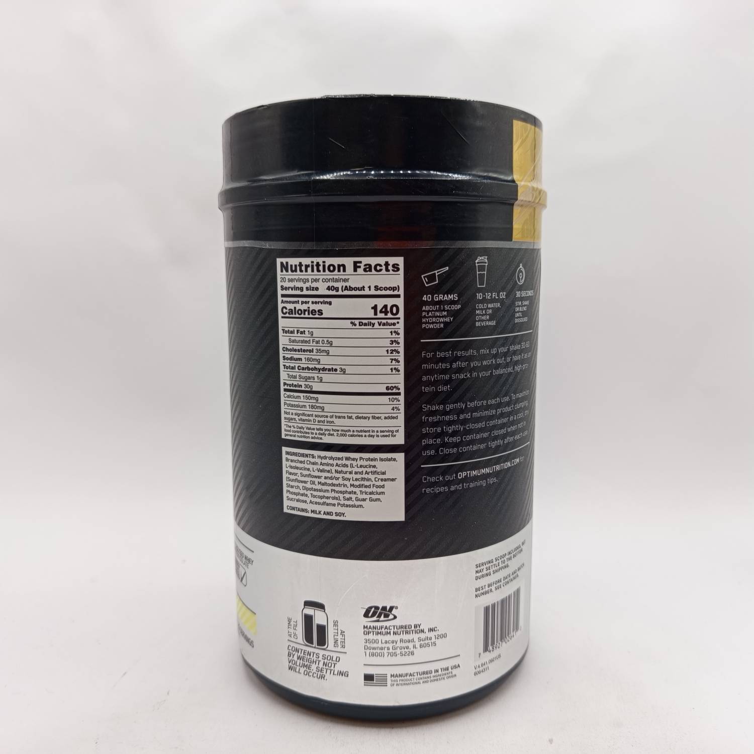 پروتئین هیدرو وی پلاتینیوم اپتیموم Optimum Platinum Hydrowhey 8 پروتئین هیدرو وی پلاتینیوم اپتیموم Optimum Platinum Hydrowhey