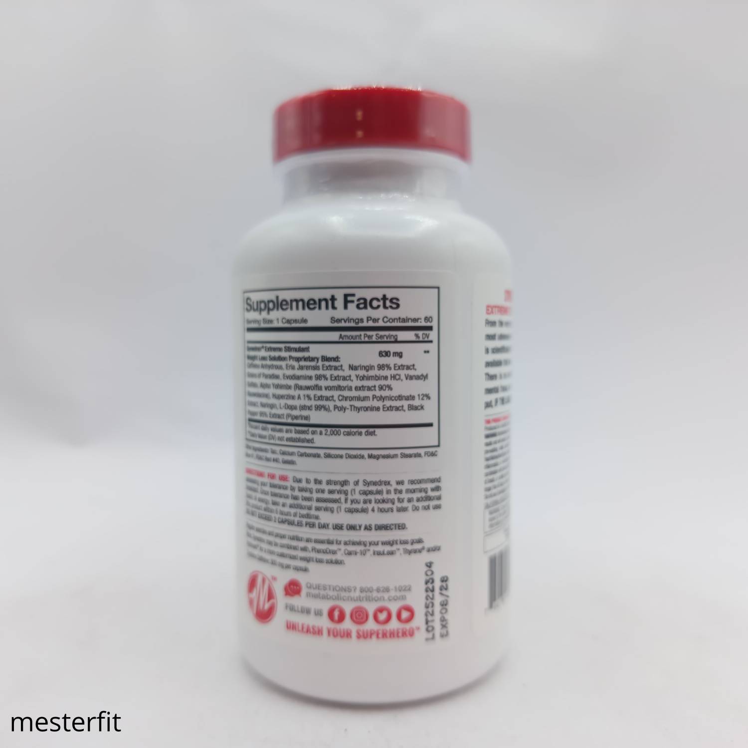 چربی سوز سیندرکس متابولیک Metabolic Nutrition Synedrex 4 چربی سوز سیندرکس متابولیک Metabolic Nutrition Synedrex