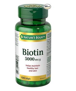 بیوتین 5000 میکروگرم نیچرز بونتی 100 عددی Nature's Bounty Biotin