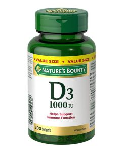 ویتامین دی نیچرز بونتی 1000 واحد 300 عددی Nature's Bounty Vitamin D3 1000IU