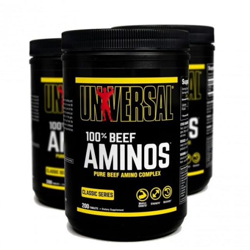 آمینو بیف یونیورسال 200 عددی Universal Nutrition 100% Beef Aminos