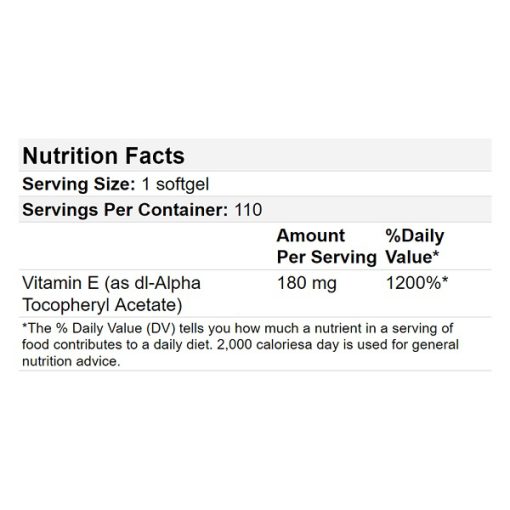 ویتامین ای سنتری 21st Century Vitamin E 180 mg 400 IU