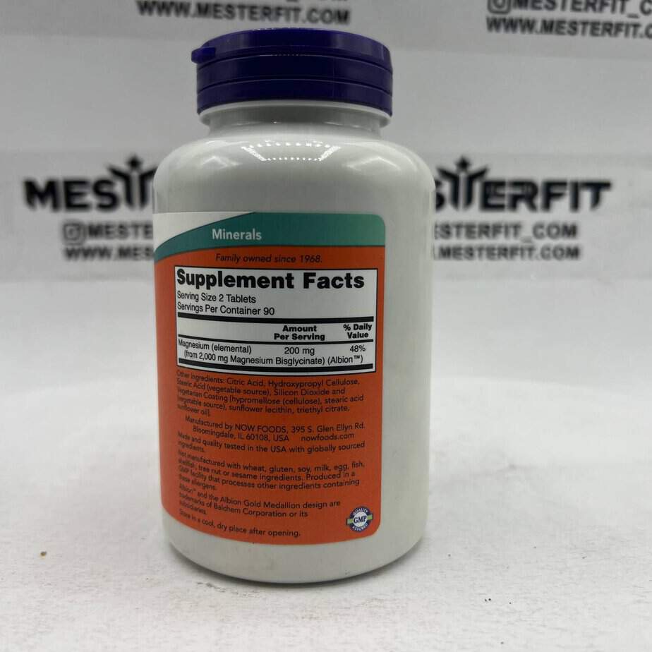 منیزیم گلیسینات ناو 180 عددی NOW Magnesium Glycinate 3 منیزیم گلیسینات ناو 180 عددی NOW Magnesium Glycinate