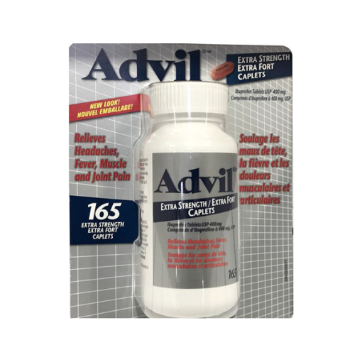 مسکن اکسترا استرنگ ادویل 165 کپسول Advil Extra Strength