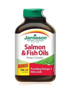 امگا 3 کمپلکس روغن ماهی و سالمون جمیسون  Jamieson Salmon & Fish Oils Omega-3