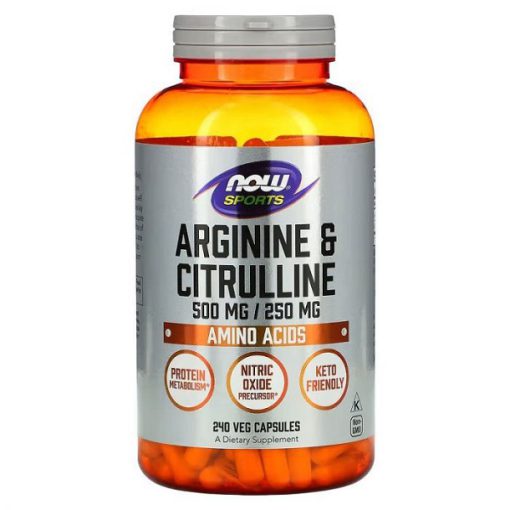 آرژنین و سیترولین ناو 240 عدد  NOW Foods Arginine Citrulline