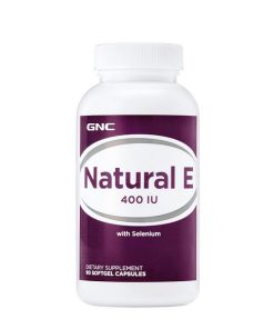 سلنیوم و ویتامین ای جی ان سی GNC NATURAL E 400 WITH SELENIUM