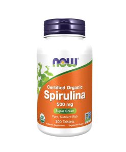 اسپیرولینا ناو 500 میلی گرم 200 عدد NOW Spirulina