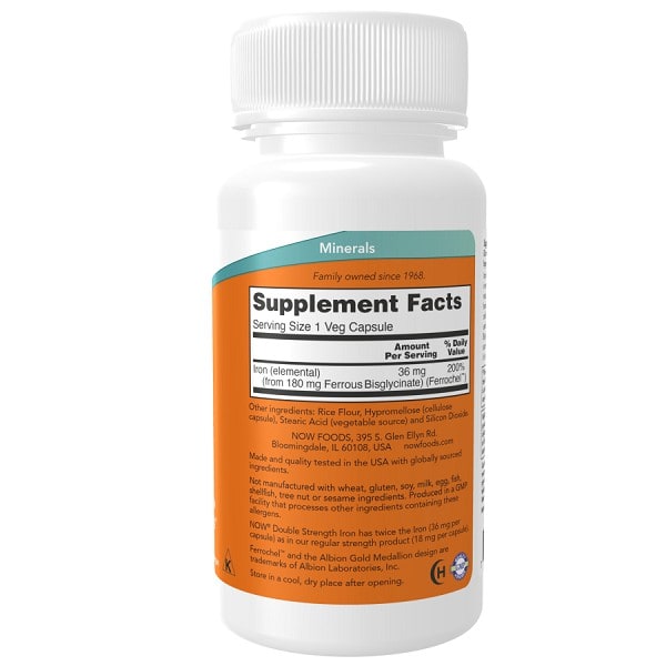 قرص آهن ناو 36 میلی گرم 90 عدد NOW Iron 36 mg 3 قرص آهن ناو 36 میلی گرم 90 عدد NOW Iron 36 mg