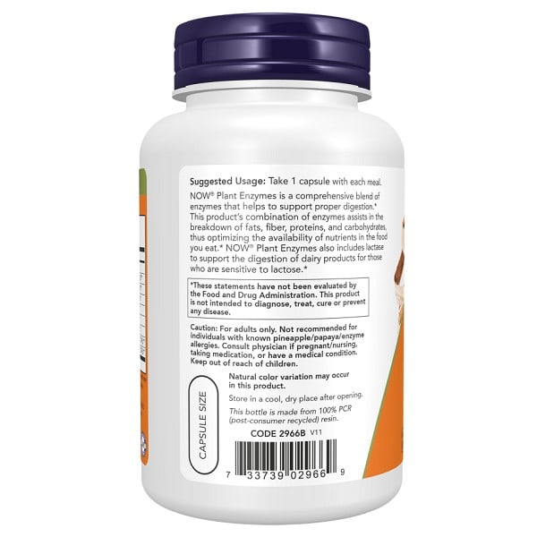 آنزیم گیاهی ناو 120 کپسول NOW Plant Enzymes 5 آنزیم گیاهی ناو 120 کپسول NOW Plant Enzymes