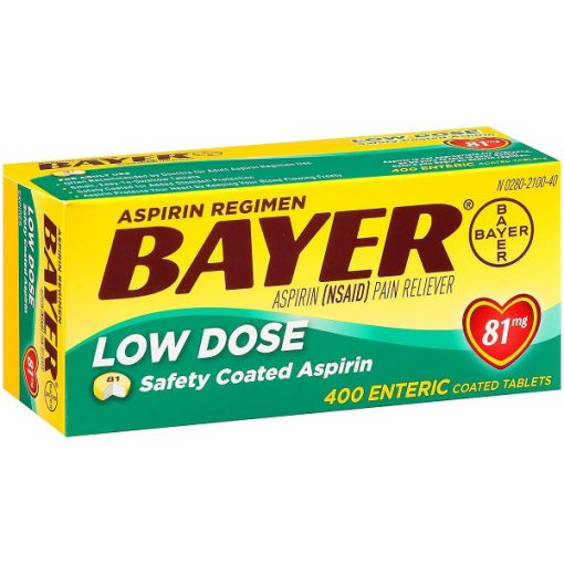 آسپرین بایر 81 میلی گرم 400 عدد Bayer Aspirin