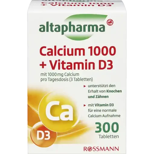 کلسیم و ویتامین دی آلتافارما Altapharma Calcium 1000 + Vitamin D3