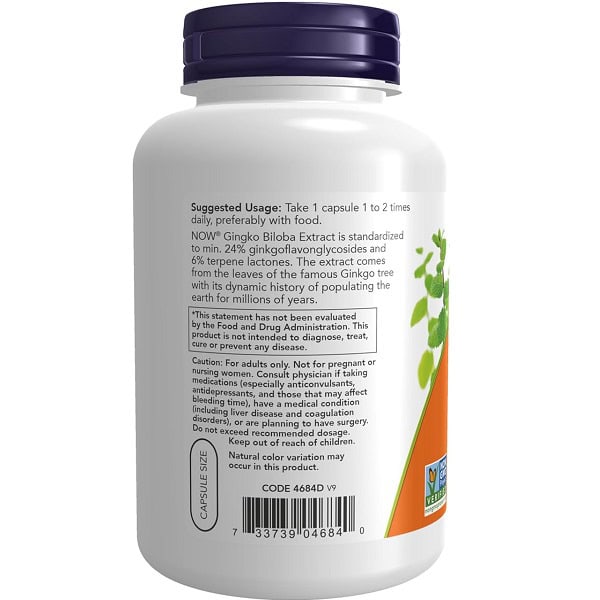 جینکو بیلوبا ناو NOW Ginkgo Biloba 3 جینکو بیلوبا ناو NOW Ginkgo Biloba
