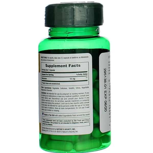 ملاتونین نیچرز بونتی 60 کپسول Nature's Bounty Melatonin 10mg 7 ملاتونین نیچرز بونتی 60 کپسول Nature's Bounty Melatonin 10mg