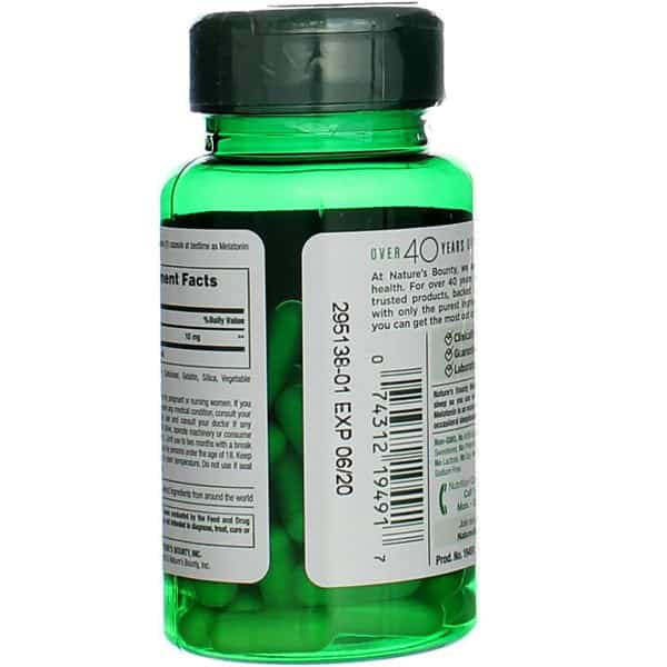ملاتونین نیچرز بونتی 60 کپسول Nature's Bounty Melatonin 10mg 8 ملاتونین نیچرز بونتی 60 کپسول Nature's Bounty Melatonin 10mg