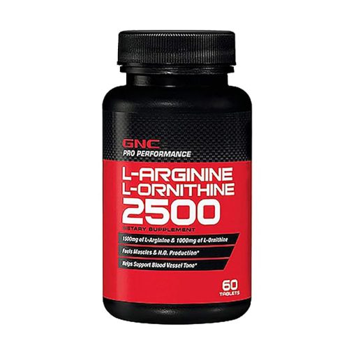 ال ارژنین ال اورنیتین جی ان سی 2500 GNC L-Arginine L-Ornithine