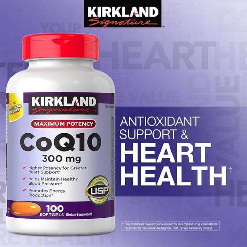 کوآنزیم کیوتن کرکلند 300 میلی گرم 100 عدد Kirkland CoQ10