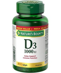 ویتامین D3 نیچرز بونتی 500 عددی Nature's Bounty Vitamin D3 1000IU