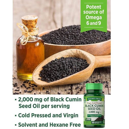 روغن سیاه دانه نیچرز تریث Nature's Truth Black Cumin Seed Oil 2000 mg  