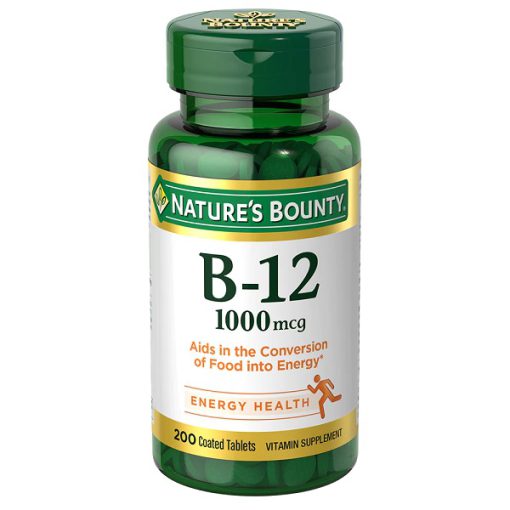 قرص ویتامین B12 نیچرز بونتی 1000 میکروگرم 200 عدد