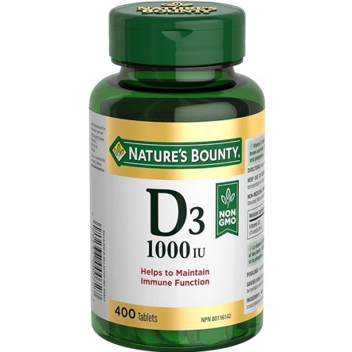 ویتامین D3 نیچرز بونتی 1000 واحد بین المللی 400 عدد
