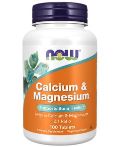 کلسیم منیزیم ناو 100 عدد NOW Calcium & Magnesium