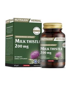 عصاره خار مریم نوتراکسین 200 میلی گرم 60 عدد Nutraxin Milk Thistle