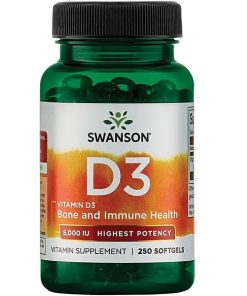 ویتامین دی سوانسون 250 عدد Swanson Vitamin D3