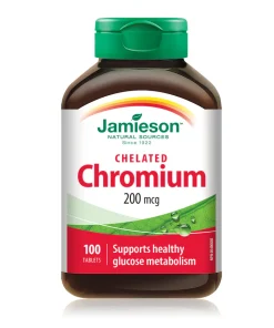 کروم کیلات دار جمیسون 200 میکروگرم 100 عدد Jamieson Chelated Chromium