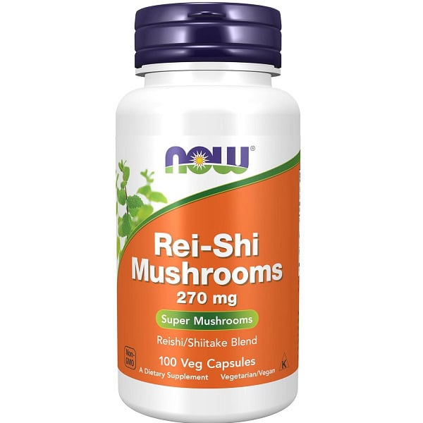 قارچ ریشی ناو 100 عدد NOW Rei-Shi Mushrooms 1 قارچ ریشی ناو 100 عدد NOW Rei-Shi Mushrooms