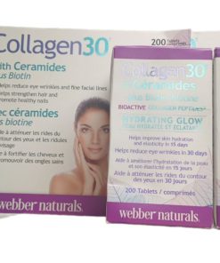 کلاژن 30 وبر نچرالز با سرامید و بیوتین Webber Collagen30 Ceramides Biotin