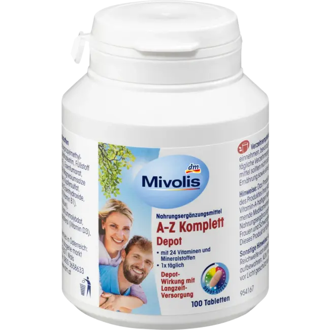 قرص مولتی ویتامین میوولیس Mivolis A-Z Compleet Depot 6 قرص مولتی ویتامین میوولیس Mivolis A-Z Compleet Depot