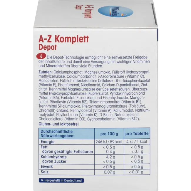 قرص مولتی ویتامین میوولیس Mivolis A-Z Compleet Depot 7 قرص مولتی ویتامین میوولیس Mivolis A-Z Compleet Depot