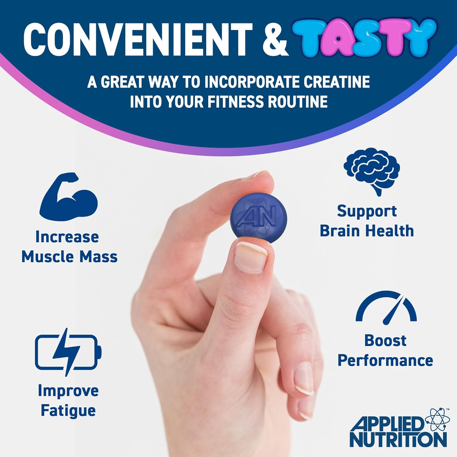 کراتین پاستیلی اپلاید نوتریشن Applied Nutrition Pure Creatine Gummies